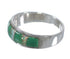 Sterling Silver Turquoise Opal Inlay Southwestern Ring Size 6-1/4 RX82972